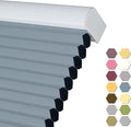 Persilux Blackout Cellular Shades Cordless Window Shades Bottom up UV Protection Thermal Insulated Honeycomb Window Blinds for Windows, Bedroom, Home and Office, Blue, 48" W x 38" H