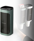 Cup Dispenser Wall Mounted, Bathroom Cup Dispenser Holder for 3oz-9.5oz Disposable Paper and Plastic Cups, Water Cooler Cup Dispenser with Adhesive Plate (Single Green, 1 Pcs)