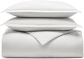 BOLL & BRANCH Flannel Duvet Set - King/Cal King, White - Luxury 100% Organic Cotton - 1 Duvet Cover, 2 Shams - Velvety Soft, Warm & Breathable Weave