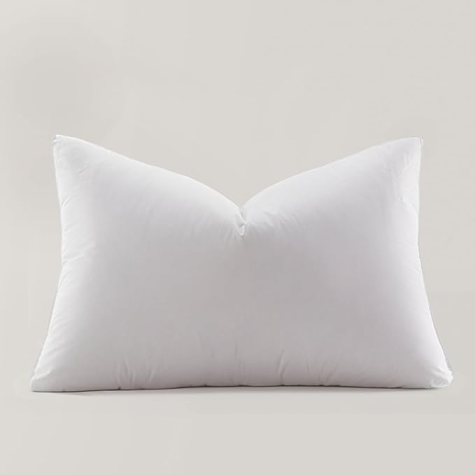 Globon Ultra Soft Down Pillow King Size, All Down Filled Bed Pillow for Sleeping, 100% Cotton Shell 500 Thread Count, Soft Hotel Collection Down Feather Pillow 20" x 36" 1 Pack