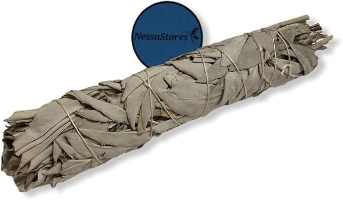 NESSASTORES - California White Sage Smudge Stick Incense 8"-9" Bundle #JC-010 (24 pcs)