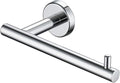 JQK Chrome Toilet Paper Holder, 5 Inch 304 Stainless Steel Thick 8mm Tissue Paper Dispenser for Bathroom, Hold Mega Rolls, Polished Chrome Wall Mount, TPH100-CH