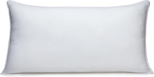 Amazon Basics Down-Alternative Pillows for Stomach and Back Sleepers, Soft Density, 20 x 36 inches, 2-Pack, White