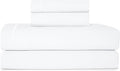 CASUAL LIVING King Sheets 4 Piece Set with 2 Pillowcases, Soft Microfiber Hypoallergenic Washable Deep Pocket Lightweight Bedding Elasticized, King Sheet Sets, White