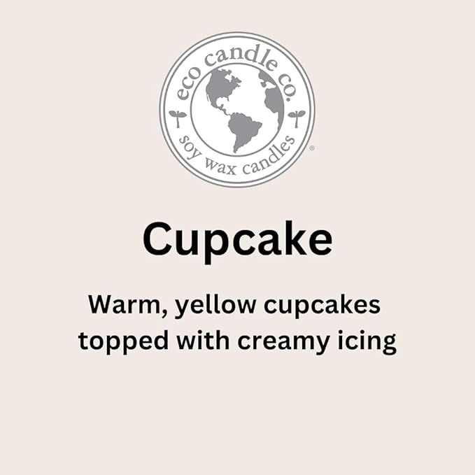 ECO CANDLE CO. Room & Linen Spray, Cupcake, 8 oz. - Scents Of Yellow Cake & Icing - Recycled Aluminum Bottle, No Propellents, Pump Top, All Natural Ingredients