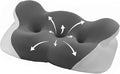 Cervical Neck Pillow for Sleeping, Dual-Height Contour Pillow for Neck Pain Relief, Butterfly Ergonomic Memory Foam Neck Support Pillow with Cooling Breathable Cover for Side Sleepers, Queen Brown