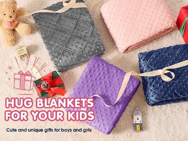 yescool Purple Weighted Blanket 7 Pounds Twin Size Cooling Weighted Throw Blanket, Minky Heavy Blankets Warm Weighted Comforter, Big Washable Thick Blankets Gift for 60-90lbs, 40 * 60in
