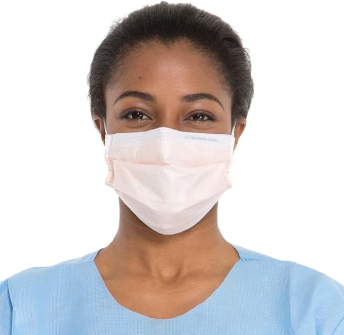 HALYARD FLUIDSHIELD Level 3 Disposable Face Mask with SO SOFT Earloop Mask, Made in the Americas, Level 3, 28797