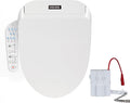 KERDE P30A Electric Bidet Toilet Seat - Smart Heated Seat with Auto-Flush, Side Panel Control for Existing Toilets, Quiet Close Lid & Warm Air Dryer Elongated