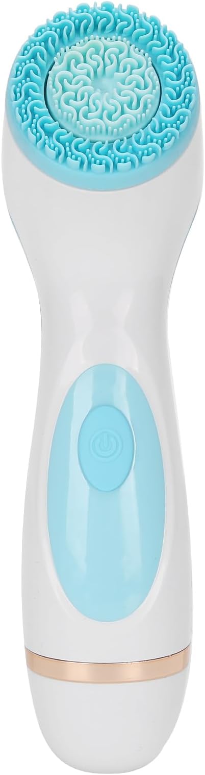 Yosoo Electric Silicone Facial Cleansing Brush Blue for Deep Clean Skin Care