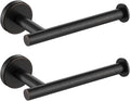 JQK Toilet Paper Holder Oil Rubbed Bronze, 5 Inch 304 Stainless Steel Thick 0.8mm Tissue Paper Dispenser for Bathroom, Hold Mega Rolls Wall Mount, 2 Pack, TPH120-ORB-P2