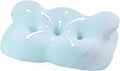 Cervical Neck Pillow for Sleeping, Dual-Height Contour Pillow for Neck Pain Relief, Butterfly Ergonomic Memory Foam Neck Support Pillow with Cooling Breathable Cover for Side Sleepersr, Queen Blue