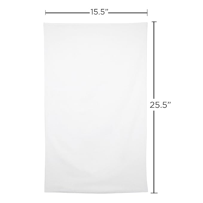 Fromm Softees Air Microfiber Lightweight Salon Hair Towels for Hairstylists, Barbers, Spa, Gym in White, 15.5" by 25.5", 6 count Perfect Hair Care Towel for Drying Curly, Long, Wavy Hair