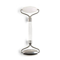 Mount Lai The Vitality Qi White Jade & Stainless Steel – The Stone of Harmony and Clarity, Face Roller for Soothing, Refreshing & Radiant-Looking Skin, Facial Massager Tool for Self-Care Ritual