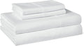 Amazon Basics Soft Organic Cotton Sheet Set with 2-Pieces Pillowcase, White, Full