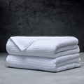 LUXOME Luxury Performance 2-Piece Bath Towel Set | Dual-Loop Design | Ultra Soft | Highly Absorbent | Quick Drying | Sail (White)