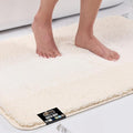 GORILLA GRIP Ultra Soft Plush Bathroom Rugs with Textured Rubber Backing, 40 x 24 Absorbent Quick Dry Bath Mat, Machine Washable Shower Mats, Home Décor Accessories Bathmat Rug Essentials, Ivory