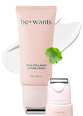 Bewants gua sha neck cream roller, korean neck cream with massage roller, rapid lift neck serum roll on, moisturizer for tightening skin with centella asiatica (1 Pack)