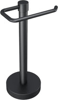 YUMORE Hand Towel Holder Stand Countertop Towel Rack Free Standing Towel Bar Hanger for Bathroom Kitchen Pro Max Matte Black
