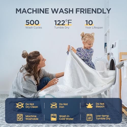 Premium Waterproof Twin Mattress Protector Made from Silver-Infused Bamboo Rayon for Better Health, Odor-Free Hypoallergenic Twin Mattress Cover, Quiet Bed Cover with 6"-21" Deep Pocket