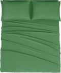 Mejoroom Bed Sheets Set - Extra Soft Luxury Full Size Sheets with 16 Inch Deep Pocket - Premium Bedding Collection - Breathable, Wrinkle, Fade & Stain Resistant - 4 Piece (Full, Calla Green)
