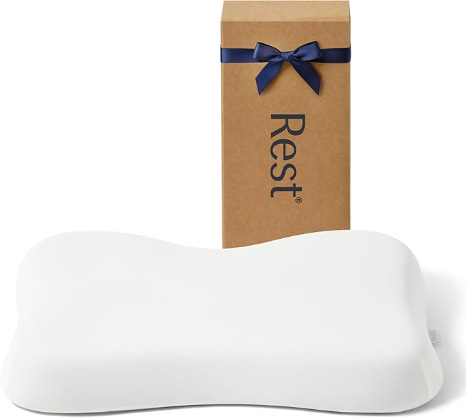 REST® Evercool® Cooling Pillow, Instant Cool-to-Touch Shell Fabric & Breathable Silicone Sponge Core for All-Night Temperature Regulation & Ergonomic Support, High, Arctic White