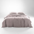 Olive + Crate Tencel Eucalyptus Cooling Duvet Cover Set - Hypoallergenic, Lyocell Tencel Duvet Cover - Soft, Temperature Regulating with Hidden Button Closure & Corner Ties - King Size [Dusk]