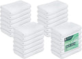Pack of 24 White Bath Towels - Economy Cheap 22x44 Inches - Lightweight Quick Drying Towels Sets for Commercial Uses, Gym, Salon, Spa & Hair
