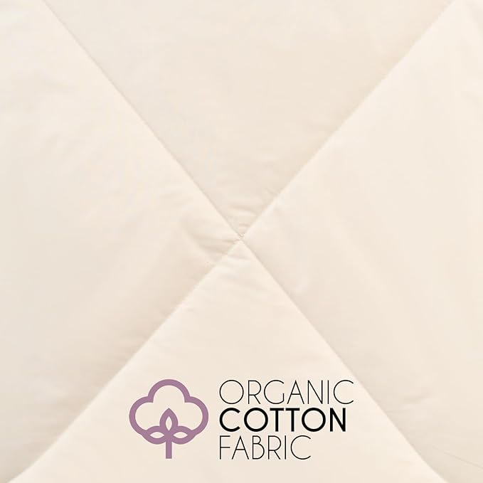 King Lightweight 100% Fine Alpaca Duvet - Premium Cotton Cover, 2,89 lb Filling, Ideal for Summer, Breathable & Temperature -Regulating, 107 x 94 inches