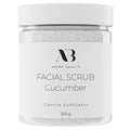Amira Beauty Cucumber Facial Scrub Exfoliator - Best Face Scrub for Women, Cleanses, Removes Dead Skin, Blackheads, Pores and Acne - Moisturizes, Brightens, and Softens - For all Skin Types, 200 grams