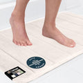 GORILLA GRIP Memory Foam Bath Mat, Soft Absorbent US Designed Bathroom Rug, Gripping Dots Machine Washable Bathmat, Cushioned Floor Mats, Shower Sink Rugs Room Décor Accessories, 24x17 Cream