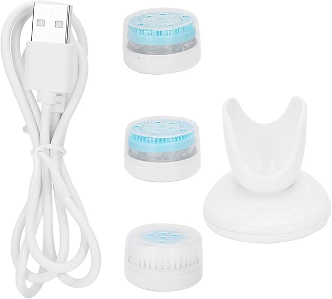 Yosoo Electric Silicone Facial Cleansing Brush Blue for Deep Clean Skin Care