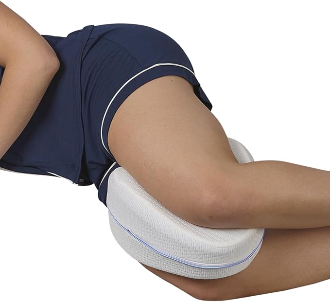 Contour Legacy Leg & Knee Foam Support Pillow for Side Sleepers Soothing Relief for Back, HIPS, Knees, Joints, Nerves & Muscles