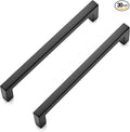Ravinte 30 Pack Solid 5 Inch Center to Center Slim Square Bar Drawer Handles for Kitchen Cabinet Hardware Matte Black