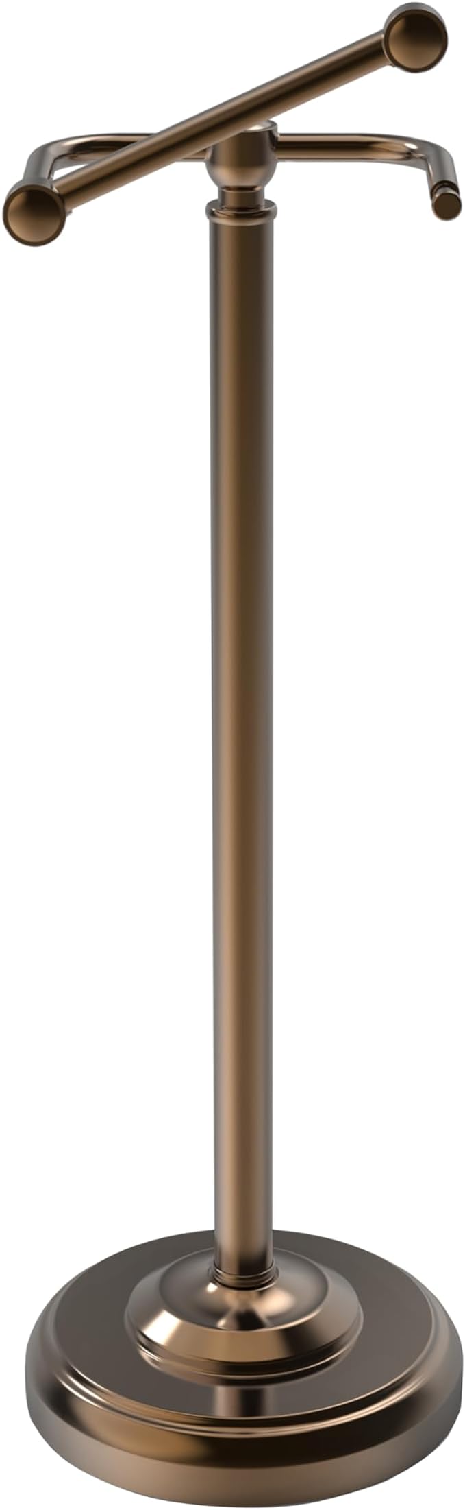 Toilet Paper Holder Stand, Bronze Toilet Paper Holder Free Standing, Post Pivoting Design & Stable Weighted Base SUS304 Stainless Steel for Bathroom (Mega Roll)