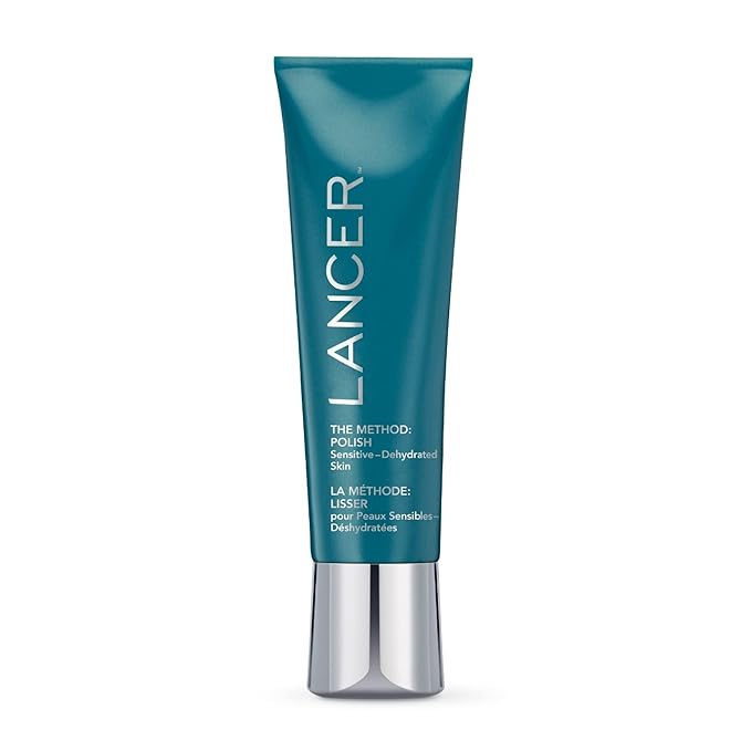 Lancer Skincare The Method: Polish Facial Exfoliator, Daily Exfoliating Face Scrub with Natural Minerals, Sensitive Dehydrated Skin, 4.2 Fluid Ounces