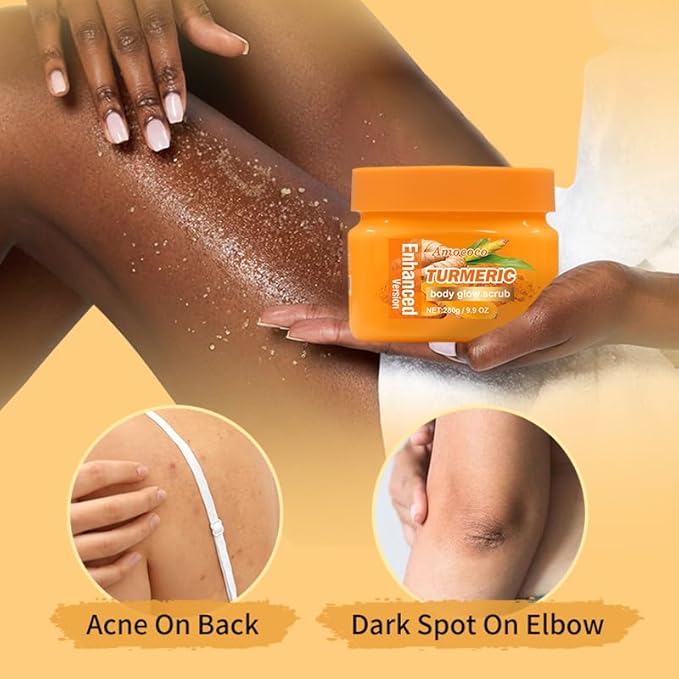 Turmeric Body Glow Scrub - 9.9 oz | Deep Exfoliating Cream