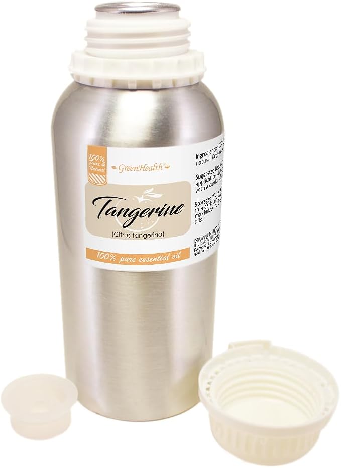 Tangerine Essential Oil - 16 fl oz - Aluminum Bottle - 100% Pure & Natural - GreenHealh