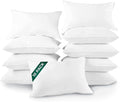 DOWNLITE 10-Pack Set of King Size Hypoallergenic Down Alternative Bed Pillows – Soft/Medium Density, for Stomach & Back Sleepers – Machine Washable & Dryable – Assembled in The USA