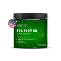 Majestic Pure Tea Tree Oil Foot Cream, Warming Cream - Calluses, Dry Cracked Feet, Hands, Heels, Elbow, Nails, and Knees - Softens & Moisturizes Skin - 8 oz