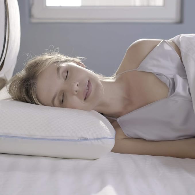 COMFYT Side Sleeper Pillow - Cervical Cooling Pillow, Gel Memory Foam Shoulder Bed Pillows Orthopedic Supports Posture Neck for Back Stomach Sleepers