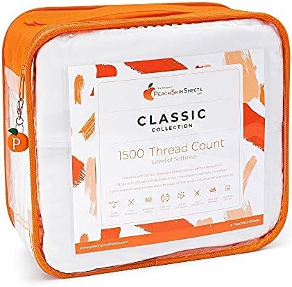 PeachSkinSheets Night Sweats: The Original 1500TC Soft King/Cali King Duvet Cover Set Chocolate