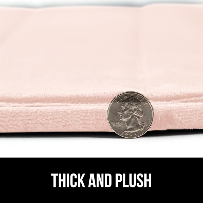 GORILLA GRIP Memory Foam Bath Mat, Soft Absorbent US Designed Bathroom Rug, Gripping Dots Machine Washable Bathmat, Cushioned Floor Mats, Shower Sink Rugs Room Décor Accessories, 30x20 Pink