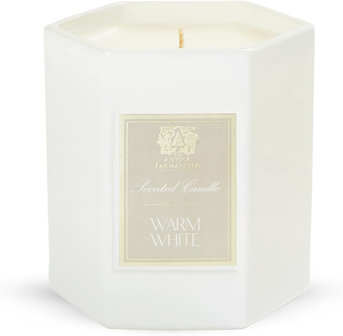 Antica Farmacista Luxury Scent Candle - Decorative Home Candle - Long-Lasting & Premium Scented - Luxury Gift - Warm White, 9 oz
