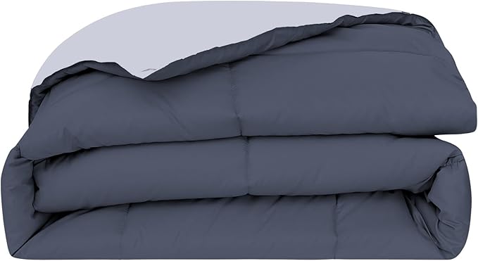 Modern Threads Down Alternative Reversible Comforter Denim/Cloud Blue Twin