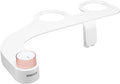 Omigo Element Bidet Attachment Non-Electric Thin Modern Design, Dedicated Rear and Front Self-Cleaning Nozzles with Pressure Control Dial (Ambient Temp, Copper)