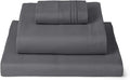 Mellanni Twin XL Sheets Set - 3 PC Iconic Collection Bedding - Hotel Luxury, Extra Soft, Cooling Bed Sheets - Wrinkle, Fade, Stain Resistant (Twin Extra Long, Gray)