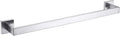 TASTOS 23.6 Inch Black Single Towel Bar Rack, SUS 304 Stainless Steel Bathroom Towel Bar Heavy Duty Towel Holder Kitchen Towel Rod, Wall Mount with Screws Towel Bar Rod Brushed Nickel Finish…
