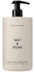 Salt & Stone Body Lotion for Women & Men| Scented Daily Body Lotion | Hydrates, Nourishes & Softens Skin | Restores Dry Skin | Fast-Absorbing | Cruelty-Free & Vegan (450 ml) (Santal & Vetiver)