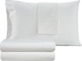 IZOD 100% Egyptian Cotton Sheets Set Twin Size, Cotton Percale Crisp Sheet Set 3Pc, Lightweight & Deep Pocket fits Upto 17", Long-Staple Soft Combed, Hotel Style Sheets Luxury Bedding Sheet - White